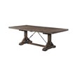 Pemberly Row Transitional Wood Dining Table in Walnut Chestnut