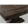 Pemberly Row Transitional Wood Dining Table in Walnut Chestnut