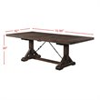 Pemberly Row Transitional Wood Dining Table in Walnut Chestnut