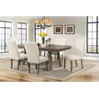 Pemberly Row Contemporary / Modern Dining Table in Smokey Walnut