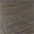 Pemberly Row Contemporary 6 Piece Dining Set in Walnut and Cream