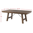 Pemberly Row Contemporary 6 Piece Dining Set in Walnut and Cream