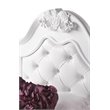 Pemberly Row Contemporary 3 Piece Twin Bedroom Set in White Finish