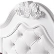 Pemberly Row Contemporary 4 Piece Twin Platform Bedroom Set in White