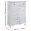 Pemberly Row Contemporary 4 Piece Twin Platform Bedroom Set in White