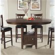 Pemberly Row Transitional Extendable Counter Height Dining Table