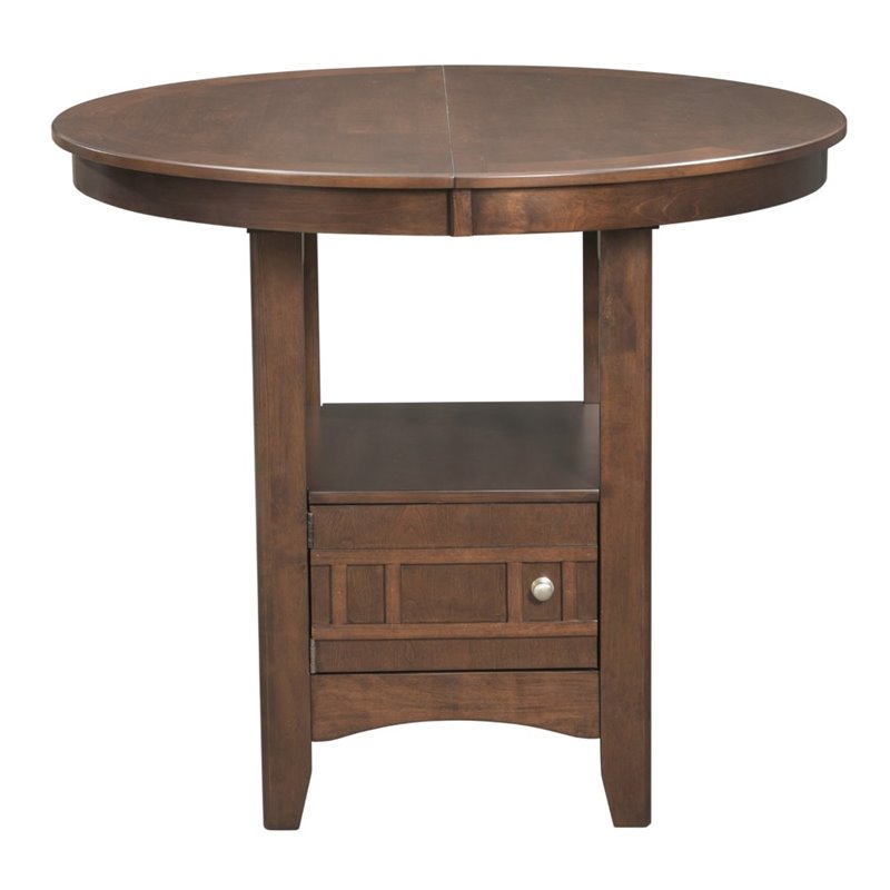 Pemberly Row Transitional Extendable Counter Height Dining Table