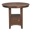 Pemberly Row Transitional Extendable Counter Height Dining Table