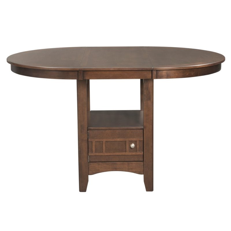 Pemberly Row Transitional Extendable Counter Height Dining Table
