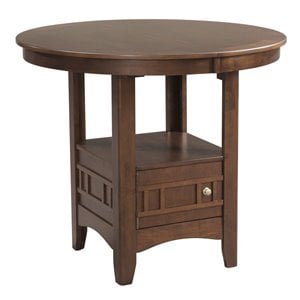Pemberly Row Transitional Extendable Counter Height Dining Table