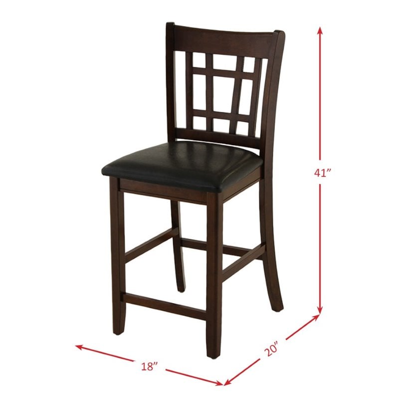 Pemberly Row Contemporary 5 Piece Extendable Counter Dining Set