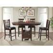 Pemberly Row Contemporary 5 Piece Extendable Counter Dining Set