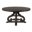 Pemberly Row Contemporary 7 Piece Round Dining Set in Walnut