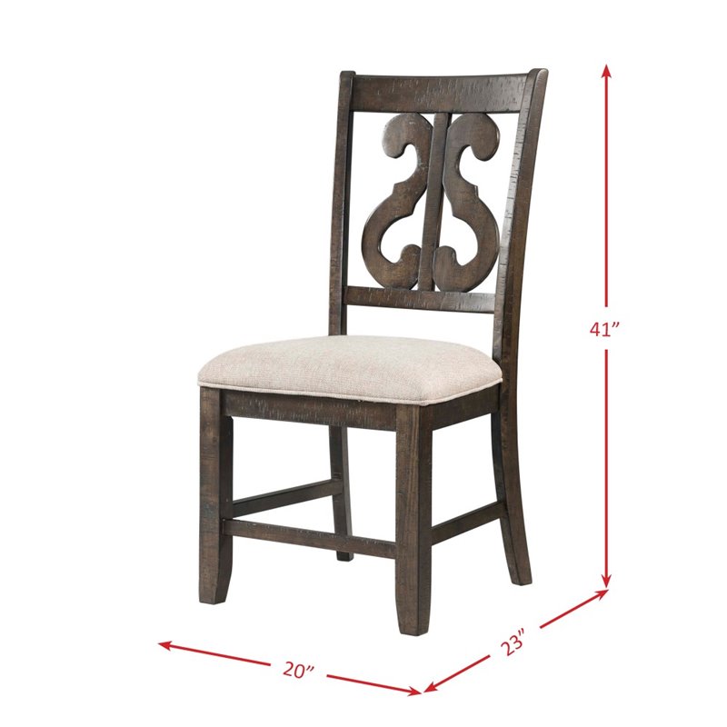 Pemberly Row Contemporary 7 Piece Round Dining Set in Walnut