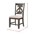 Pemberly Row Contemporary 7 Piece Round Dining Set in Walnut