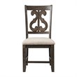 Pemberly Row Contemporary 7 Piece Round Dining Set in Walnut