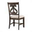 Pemberly Row Contemporary 7 Piece Round Dining Set in Walnut