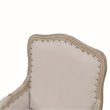 Pemberly Row Modern Modern Wood Cream Furnishings Accent Chair