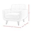 Pemberly Row Contemporary 2 Piece Set of Sofa & Chair in Teal