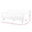 Pemberly Row Contemporary 2 Piece Sofa Set in Charcoal Finish