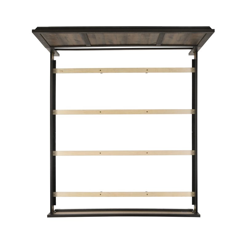 Pemberly Row Transitional Wood King Panel Bed in Walnut Finish