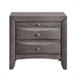 Pemberly Row Contemporary Wood King Storage 4 Piece Bedroom Set in Gray
