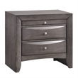 Pemberly Row Contemporary Wood King Storage 4 Piece Bedroom Set in Gray