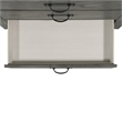 Pemberly Row Transitional Five Spacious Drawers Chest in Gray