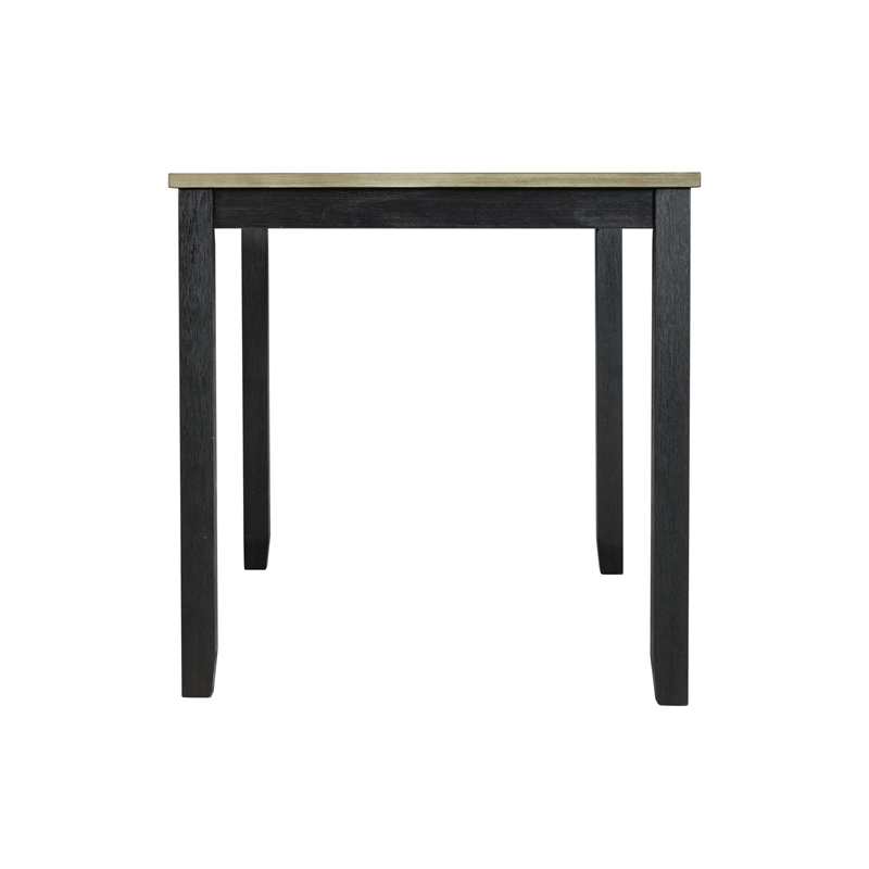 Pemberly Row Transitional Black 5PC Counter Height Dining Set