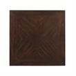 Pemberly Row Traditional Square End Table in Warm Cherry Finish