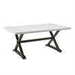 Pemberly Row Transitional 5 PC Marble Top Dining Set-Table & Four Chairs