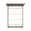 Pemberly Row Transitional Wood Youth Full Panel Bed in Gray Finish