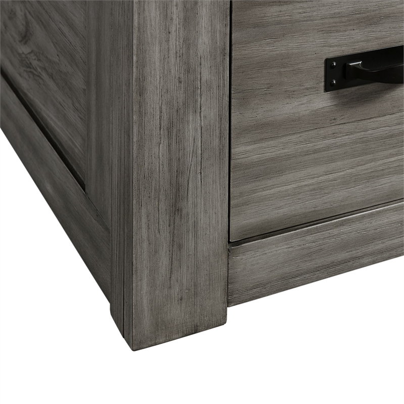 Pemberly Row Transitional Wood Youth Full Platform Storage Bed