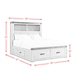 Pemberly Row Transitional Wood Youth Full Platform Storage Bed