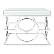 Pemberly Row Transitional 3PC Occasional Table Set in Chrome