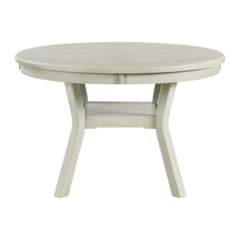 Pemberly Row Transitional Standard Height Dining Table in Bisque