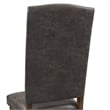 Pemberly Row Transitional Tufted Tall Back Side Chair Set in Brown