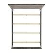 Pemberly Row Transitional Wood Queen Panel Bed in Gray Finish