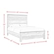 Pemberly Row Transitional Wood Queen Panel Bed in Gray Finish