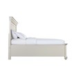 Pemberly Row Transitional Wood Queen Platform Storage Bed in White