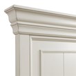 Pemberly Row Transitional Wood Queen Platform Storage Bed in White