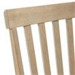 Pemberly Row Transitional Slat Back Chair Set in Natural Finish