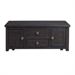 Pemberly Row Transitional 2-Drawer Coffee Table with Lift Top