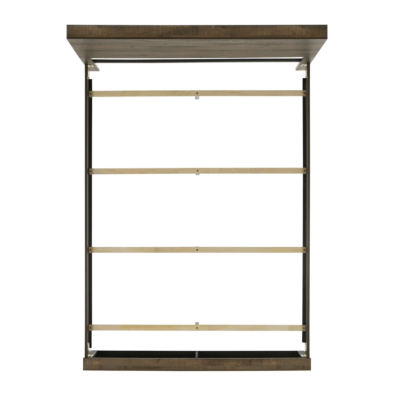 Pemberly Row Transitional Wood King Panel Bed in Brown Finish