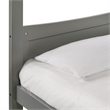 Pemberly Row Transitional Wood Twin Over Twin Bunk Bed in Gray