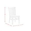 Pemberly Row 5PC Rectangular Dining Set in White-Table & Four Chairs