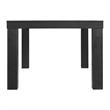 Pemberly Row Transitional Rectangle Dining Table in Black Wood