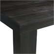 Pemberly Row Transitional Rectangle Dining Table in Black Wood