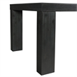 Pemberly Row Transitional Rectangle Dining Table in Black Wood