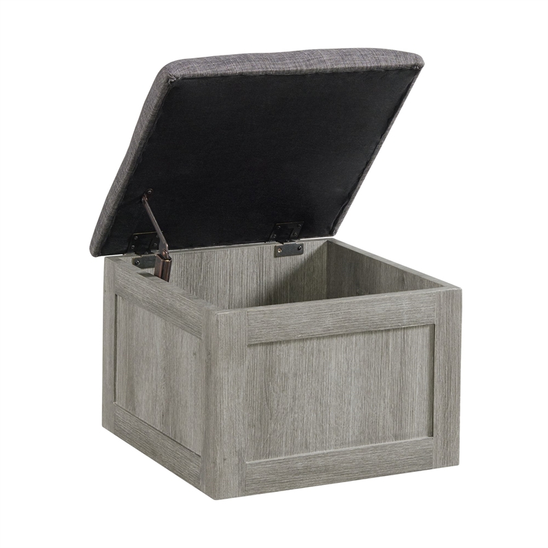 Pemberly Row 2PC Occasional Set of Coffee Table and End Table in Gray